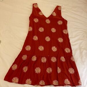 Loft Swiss Dot Daisy Dress, size M
